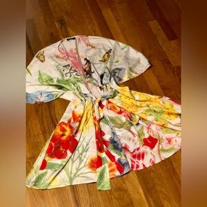 🦜SILKY KIMONO/COVERUP